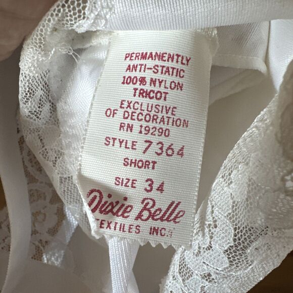 Vintage Burlington Knit Fabrics Burmilaire Anti Static Tricot Dainty Slip - Picture 11 of 15